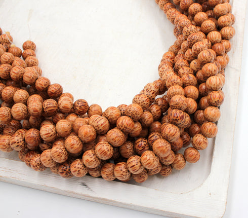 Palmwood Beads, 10mm, Round